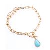 Image 1 : Sparkle Allure  Link Bracelet w/ Bezel Set Pear Cut Gemstone
