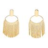 Image 1 : 24kt G.P. Multi Chain Drop Style Earrings, Stud Backs