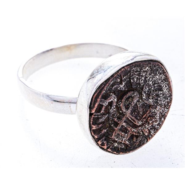 925 Sterling Silver Ring, Size 6 Ancient India Coin