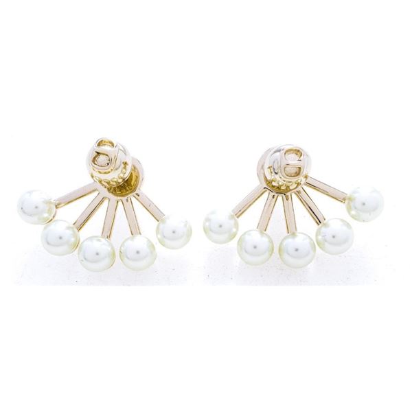 Penny Li - Pearl Earrings, Stud Backs, Fan Style