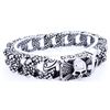 Image 1 : Stainless Steel, Heavy Gothic Link Bracelet w/ Skull Design