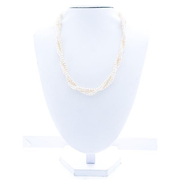 Double Strand FW Pearls Choker Length