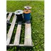 Image 1 : Three Spools of cable and miter box