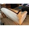 Image 2 : White Fabric Love Seat - Excellent Quality, Beautiful Couch