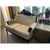 Image 3 : White Fabric Love Seat - Excellent Quality, Beautiful Couch