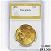 Image 1 : 1900 $20 Gold Double Eagle PGA MS65+