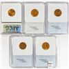 Image 2 : 1947-1953 SET (5) 5 1C W  MS67