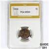 Image 1 : 1920 Wheat Cent PGA MS64