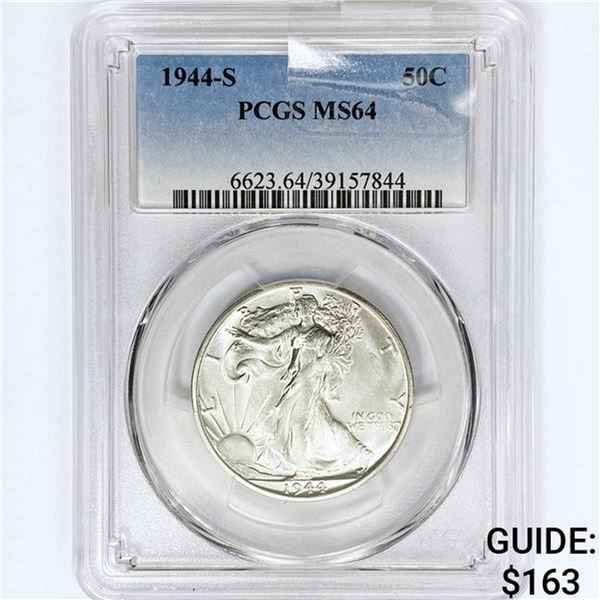 1944-S Walking Liberty Half Dollar PCGS MS64