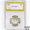 Image 1 : 1892 Barber Quarter PGA MS63+