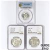 Image 1 : 1953-4 Varied US Silver Coinage PCGS/NGC MS (3 Coins)