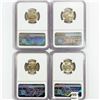 Image 2 : 1942-3 Jefferson Nickels NGC MS66 (4 Coins)
