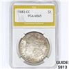 Image 1 : 1883-CC Morgan Silver Dollar PGA MS65