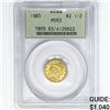 Image 1 : 1903 $2.50 Gold Quarter Eagle PCGS MS63