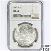 Image 1 : 1882-S Morgan Silver Dollar NGC MS63