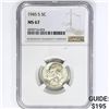 Image 1 : 1945-S Jefferson Nickel NGC MS67