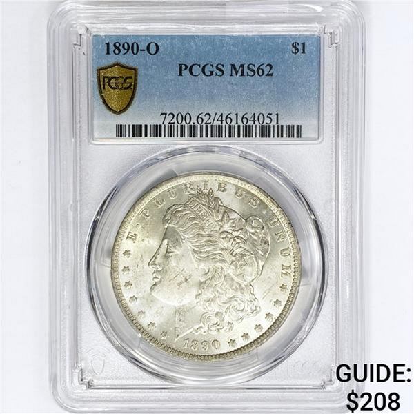 1890-O Morgan Silver Dollar PCGS MS62