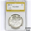 Image 1 : 1881-S Morgan Silver Dollar PGA MS65
