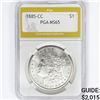 Image 1 : 1885-CC Morgan Silver Dollar PGA MS65