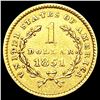 Image 2 : 1851 Rare Gold Dollar CLOSELY UNCIRCULATED
