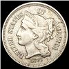 Image 1 : 1868 Nickel Three Cent ABOUT UNCIRCULATED
