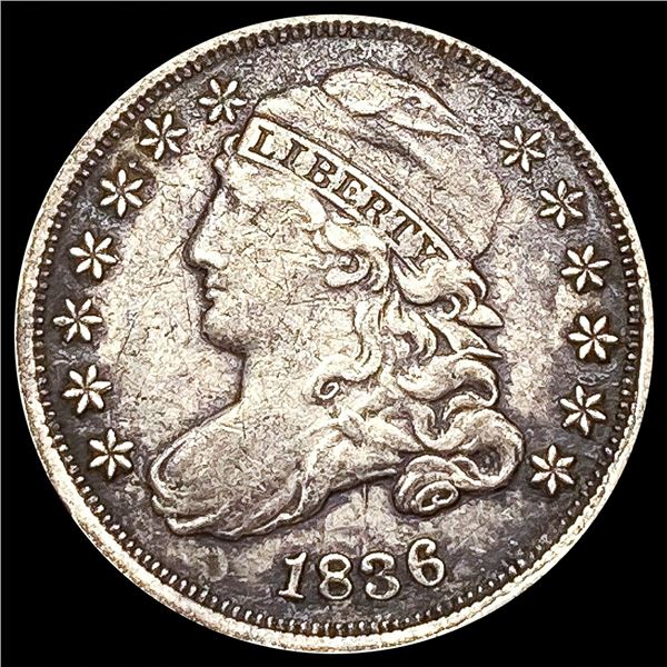 1836 Capped Bust Dime NEARLY UNCIRCULATED