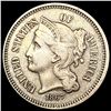 Image 1 : 1867 Nickel Three Cent LIGHTLY CIRCULATED