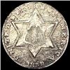Image 1 : 1858 Silver Three Cent ABOUT UNCIRCULATED