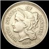 Image 1 : 1866 Nickel Three Cent ABOUT UNCIRCULATED