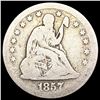 Image 1 : 1857-O Seated Liberty Quarter NICELY CIRCULATED