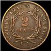 Image 2 : 1866 Two Cent Piece LIGHTLY CIRCULATED