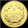 Image 2 : 1874 $3 Gold Piece ABOUT UNCIRCULATED