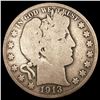 Image 1 : 1913 Barber Half Dollar NICELY CIRCULATED