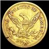 Image 2 : 1854 $5 Gold Half Eagle ABOUT UNCIRCULATED