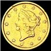Image 1 : 1850 Rare Gold Dollar ABOUT UNCIRCULATED