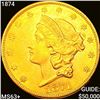 Image 1 : 1874 $20 Gold Double Eagle UNCIRCULATED +