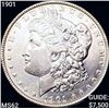 Image 1 : 1901 Morgan Silver Dollar UNCIRCULATED +