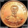 Image 1 : 1847 Hawaiian Hapa Haneri One Cent UNCIRCULATED RD