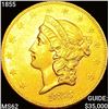 Image 1 : 1855 $20 Gold Double Eagle UNCIRCULATED