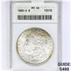 Image 1 : 1880-S Morgan Silver Dollar ANACS MA66