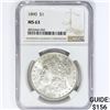 Image 1 : 1890 Morgan Silver Dollar NGC MS63