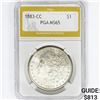 Image 1 : 1883-CC Morgan Silver Dollar PGA MS65