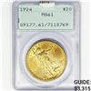 Image 1 : 1924 $20 Gold Double Eagle PCGS MS61