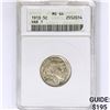 Image 1 : 1913 Buffalo Nickel ANACS MS64 VAR 1