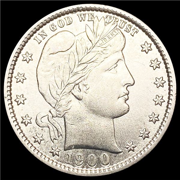 1900-S Barber Quarter GEM BU