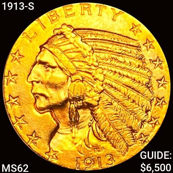 1913-S $5 Gold Half Eagle UNCIRCULATED