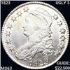 Image 1 : 1823 UGLY 3 Capped Bust Half Dollar CHOICE BU