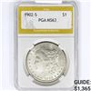 Image 1 : 1902-S Morgan Silver Dollar PGA MS63