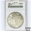 Image 1 : 1884-CC Morgan Silver Dollar ANACS MS64 VAM-7