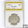Image 1 : 1873-S Arrows Seated Liberty Half Dollar PGA XF45